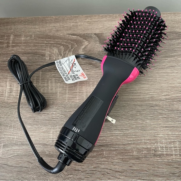 Revlon Pro Collection Salon One Step Hair Dryer and Volumizer Black/Pink NEW - Picture 7 of 7